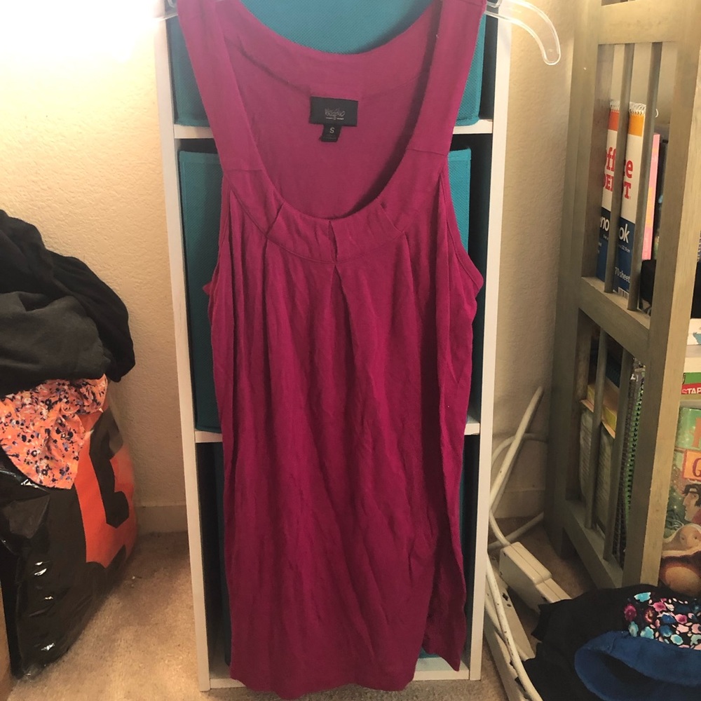 Hot pink cute tank top